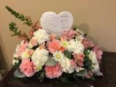 Teleflora's Hearts in Heaven Bouquet Pink Sympathy