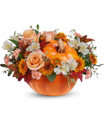 Teleflora's Hello Pumpkin T22H100A Bouquet in Moses Lake, WA | FLORAL OCCASIONS