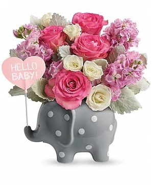 Teleflora's Hello Sweet Baby - Pink 
