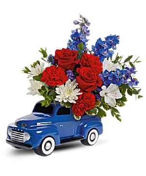 Teleflora's Heyday Ford Pickup Bouquet fresh floral Arrangement