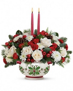 Teleflora's Holly Days Centerpiece