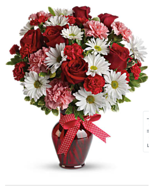 Teleflora's Hugs and Kisses Bouquet with Red Roses 