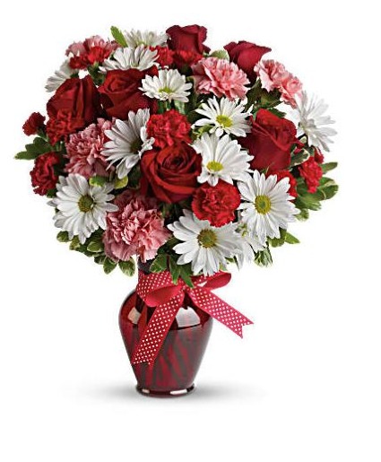 Teleflora's Hugs and Kisses with Red Roses  