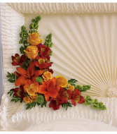 Teleflora's Island Sunset Casket Insert Funeral Flowers