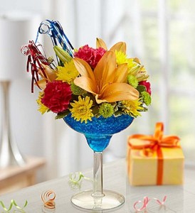 Teleflora's It's My Birthday Margarita Flower Arrangement