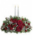 Telefloras Joyous Glow  Silver Centerpiece