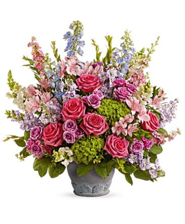 Teleflora's Keep Blooming Arrangement Fresh Arrangement in a Teleflora Keepsake in Auburndale, FL | The House of Flowers