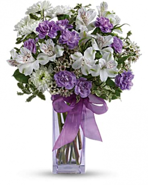 Lavender laughter bouquet - 287 vase arrangement 