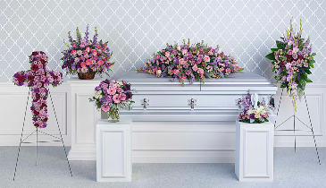 Teleflora's Lavender Tribute Collection T281-7A in Hesperia, CA | ACACIA'S COUNTRY FLORIST