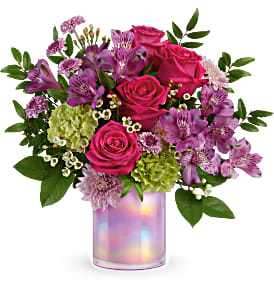 Teleflora's Lovely Lilac Bouquet Cylinder