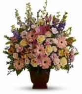 Teleflora's Loving Grace Fresh Funeral Bouquet