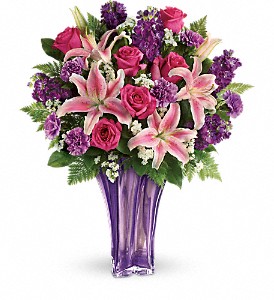 Teleflora's Luxurious Lavender Tall Vase