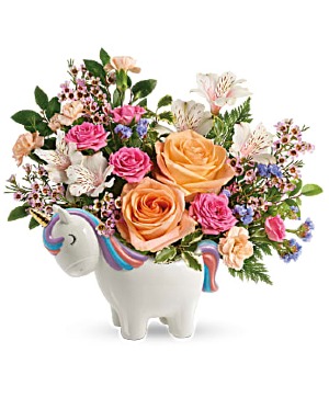 Teleflora's Magical Garden Unicorn Bouquet novelty