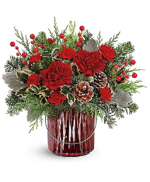 Teleflora's Merry Glow Bouquet Flower Arrangement