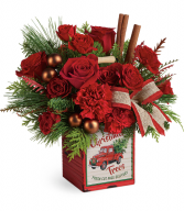 Teleflora's Merry Vintage Christmas Bouquet Christmas