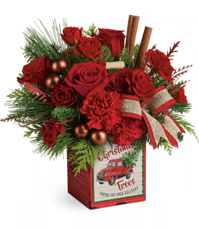 Teleflora's Merry Vintage Christmas Bouquet Christmas