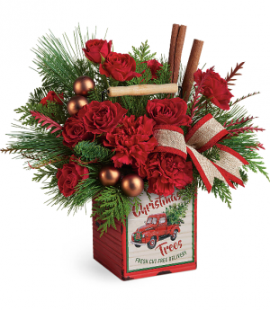 Teleflora's Merry Vintage Christmas Bouquet Christmas Arrangement in Rossville, GA | Ensign The Florist Teleflora's Merry Vintage Christmas Bouquet Christmas Arrangement in Rossville, GA | Ensign The Florist