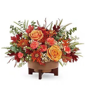 Teleflora's Modern Copper Centerpiece 