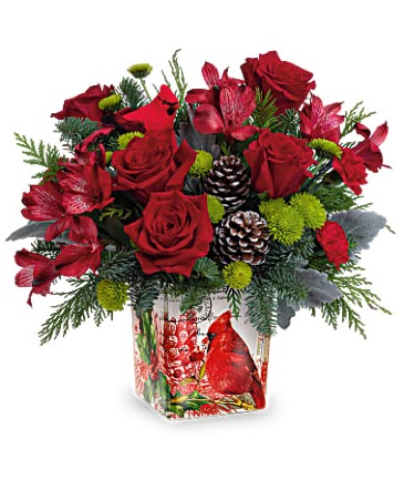 Teleflora's Ode To The Cardinal Bouquet  in Dubuque, IA | DUBUQUE FLOWER CO.