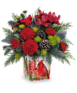 Teleflora's Ode To The Cardinal Bouquet 