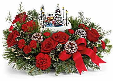 Teleflora's Oh What Fun Thomas Kinkade Arrangement in Wray, CO | LEIGH FLORAL & GIFT