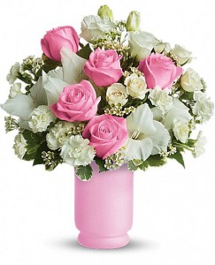 Pink and White Delight Rose Mix in Ventura, CA | Mom And Pop Flower Shop Pink and White Delight Rose Mix in Ventura, CA | Mom And Pop Flower Shop