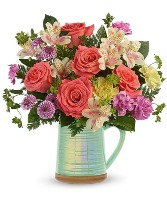 Teleflora's Pour on the Beauty Pitcher