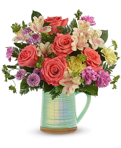 Teleflora's Pour on the Beauty Pitcher