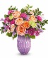 Teleflora's Pretty Glow Fresh Arrangement in a Teleflora Keepsake
