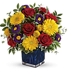 Teleflora's Pretty Perfect Bouquet Fresh Flowers in a Keepsake Cube