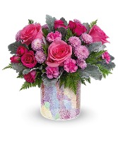 Teleflora's Radiantly Rosy Bouquet Arrangement