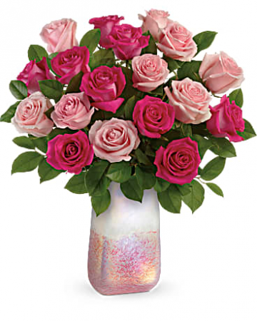 Teleflora's Rose Quartz Kisses Bouquet Fresh Arrangement