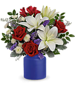  Patriotic Rose Revelry Bouquet TEV60-9A