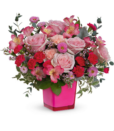 teleflora's Rosy Moment Bouquet  in Livermore, CA | KNODT'S FLOWERS
