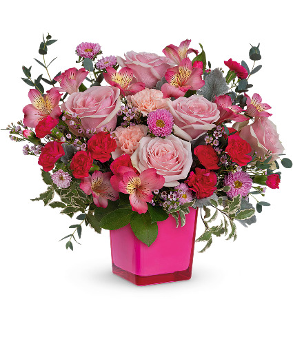 teleflora's Rosy Moment Bouquet 