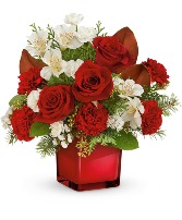 Teleflora's Scarlet Splendor Bouquet Christmas Arrangement