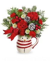 Teleflora's Send A Hug® Frosty Stripes Bouquet 