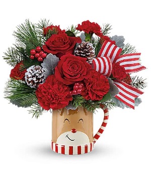 Teleflora's Send A Hug Reindeer Wish Bouquet 