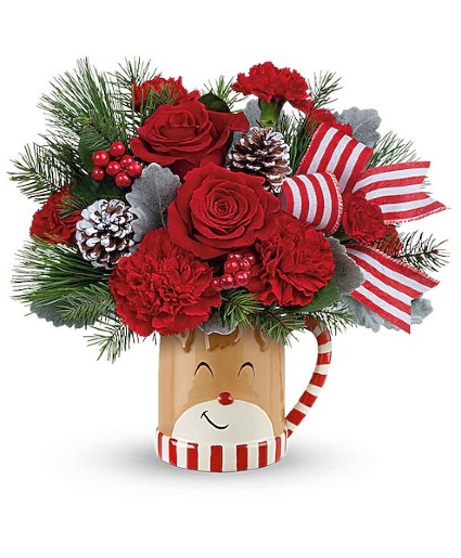 Teleflora's Send A Hug Reindeer Wish Bouquet 