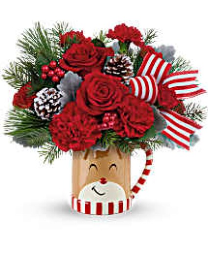 Teleflora's Send A Hug Reindeer Wish Bouquet 