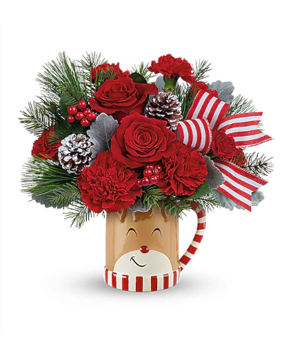 Teleflora's Send A Hug Reindeer Wish Bouquet 