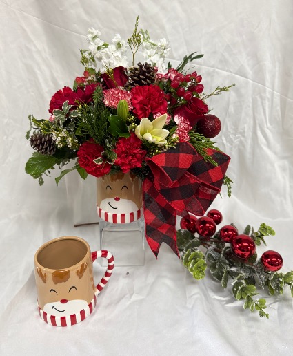 Teleflora's Send A Hug Reindeer Wish Bouquet Holiday