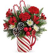 Teleflora's Send a Hug Sweet Stripes Bouquet 