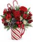 Teleflora's Send a Hug Sweet Stripes Bouquet bouquet