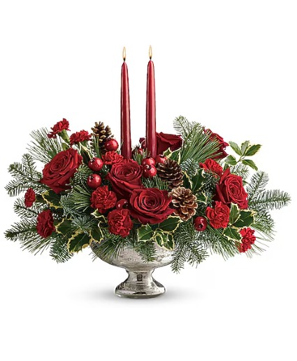 Teleflora's Shining Bright Centerpiece Flower Arrangement