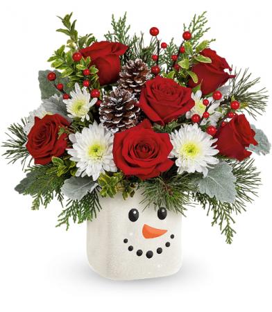 Teleflora's Smiling Snowman T21X605B Bouquet
