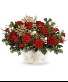 Teleflora's Snowflake Symphony Bouquet Christmas Arrangement