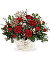 Teleflora's Snowflake Symphony Bouquet  t24x100 