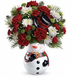 Teleflora's Snowman Cookie Jar