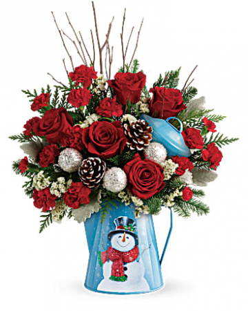 Teleflora's Snowy Daydreams Bouquet Christmas